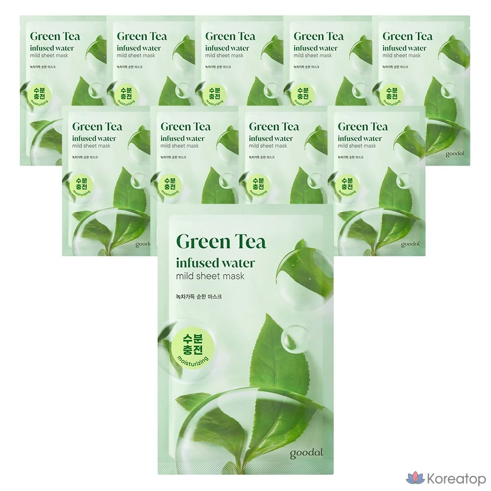 Тканевая маска для лица Goodal Green Tea Moisture Mask, 10 шт.