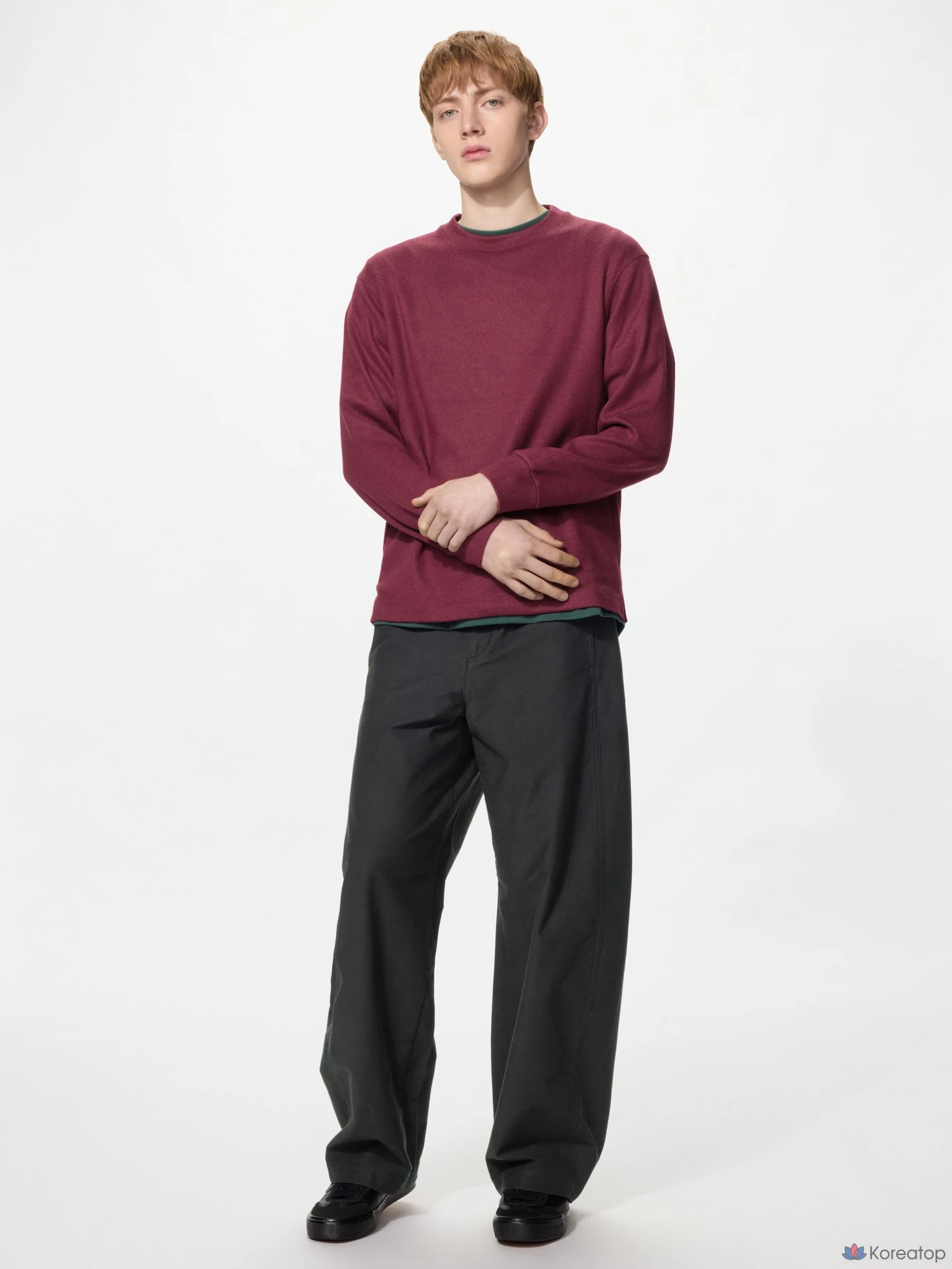 Футболка Uniqlo Soft Knit Fleece Crew Neck T