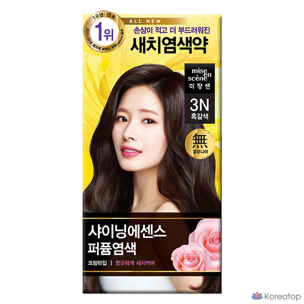 Краска для волос Mise en Scene All New Shining Essence Perfume Dye, оттенок 3N Dark Brown, 1 шт.