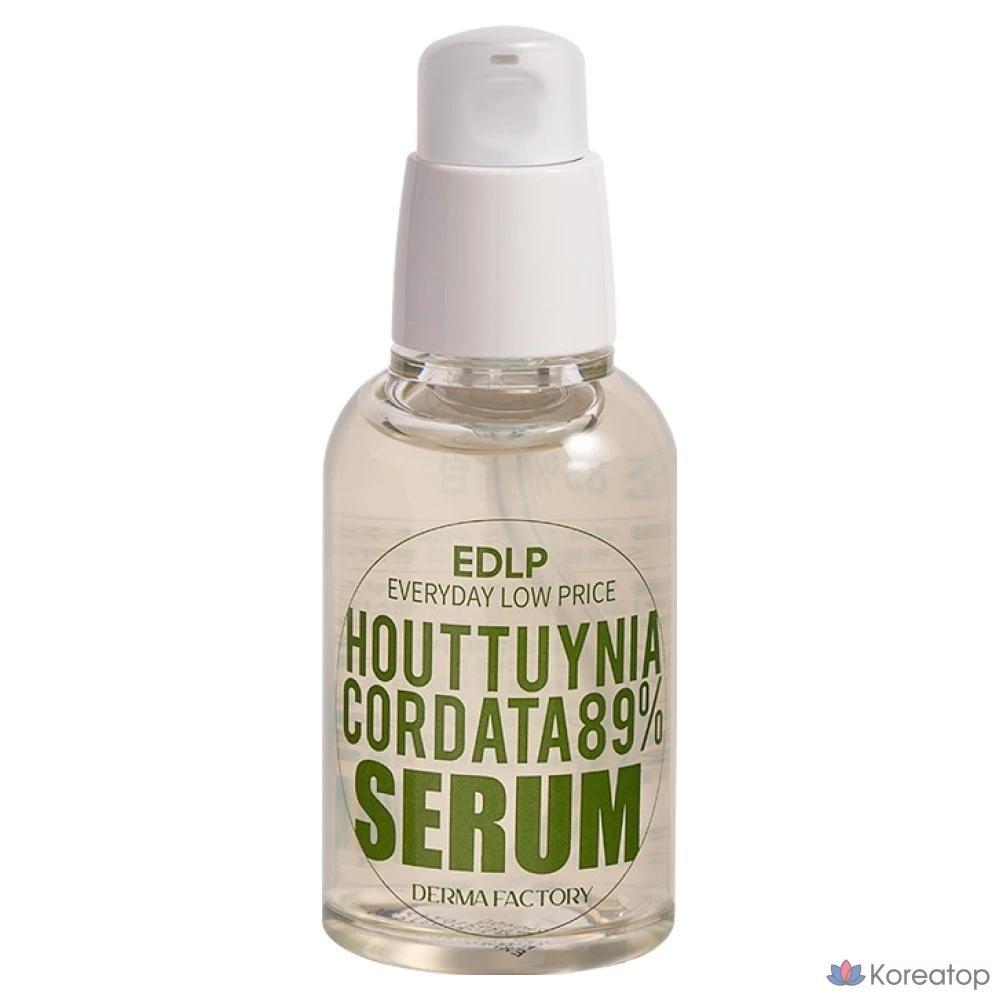 Сыворотка Derma Factory EDLP Houttuynia Cordata 89% Serum, 50 мл, 1 шт.