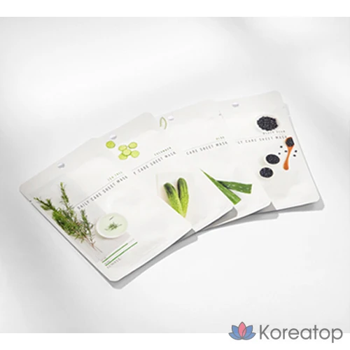 Тканевая маска для лица Eunyul Daily Care Sheet Mask Pack (Black Bean 10p + Rice 10p + Honey 10p), 30 шт.