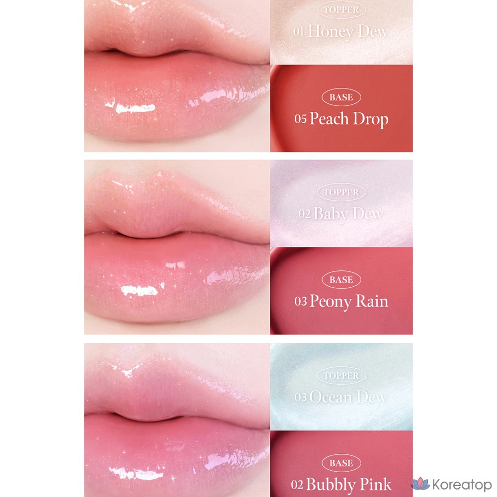 Блеск для губ Milk Touch Dew Stain Sheer Aurora Gloss, оттенок 03 Ocean Dew, 4 мл, 1 шт., фото 4