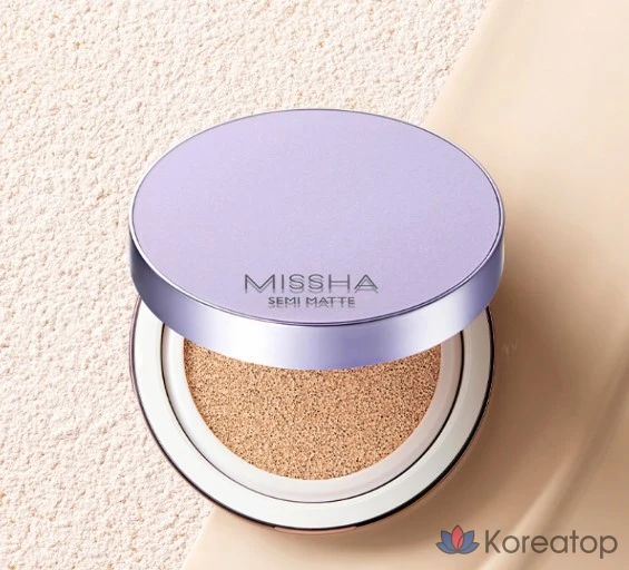 Кушон Missha Layering Fit Cushion Foundation Semi Matte, оттенок 19 Ivory, 14 г, 1 шт.