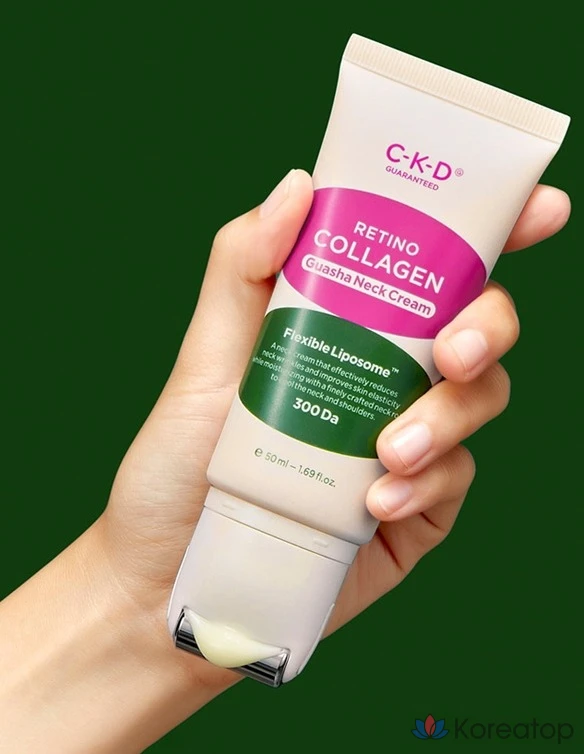 Крем для шеи CKD Retino Collagen Guasha, 50 мл, 2 шт. + Маска для лица Elastic Glow Mask, 1 шт.