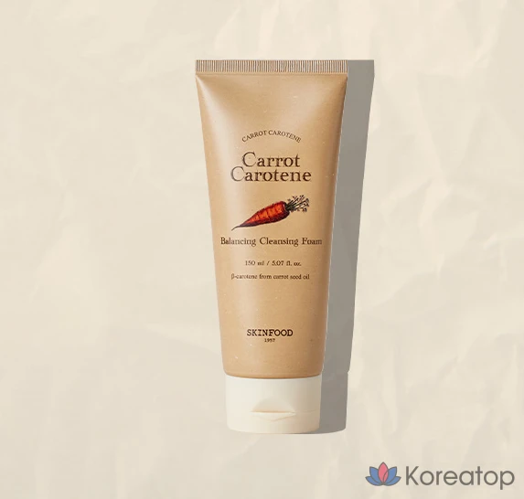 Очищающая пенка Skinfood Carrot Carotene Balancing Cleansing Foam, 150 мл, 1 шт.