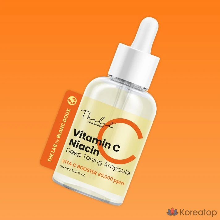 Ампульная сыворотка THE LAB by blanc doux Vitamin C Niacin Deep Toning 7-Day Whitening Ampoule, 50 мл, 1 шт.