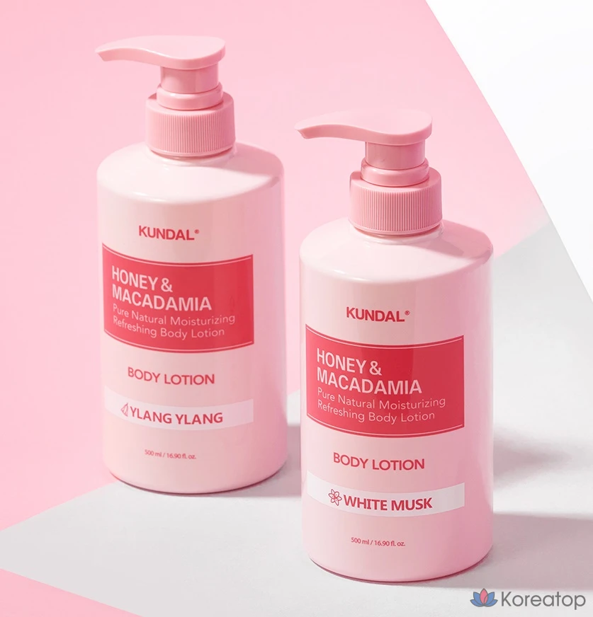Лосьон для тела Kundal Honey & Macadamia Pure Body Lotion White Musk, 500 мл, 1 шт.