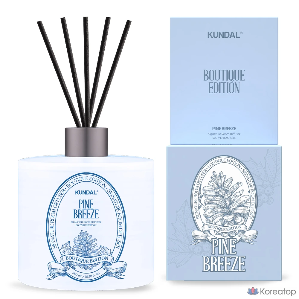Диффузор для дома Kundal Signature Room Diffuser Boutique Edition, аромат Fine Breeze, 500 мл, 1 шт.