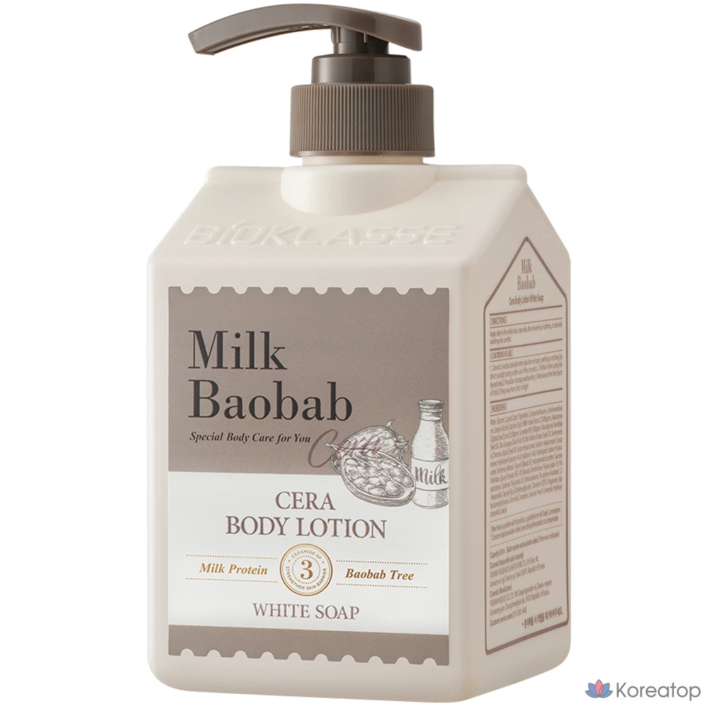 Лосьон для тела Milk Baobab Cera Body Lotion White Soap, 600 мл, 1 шт.