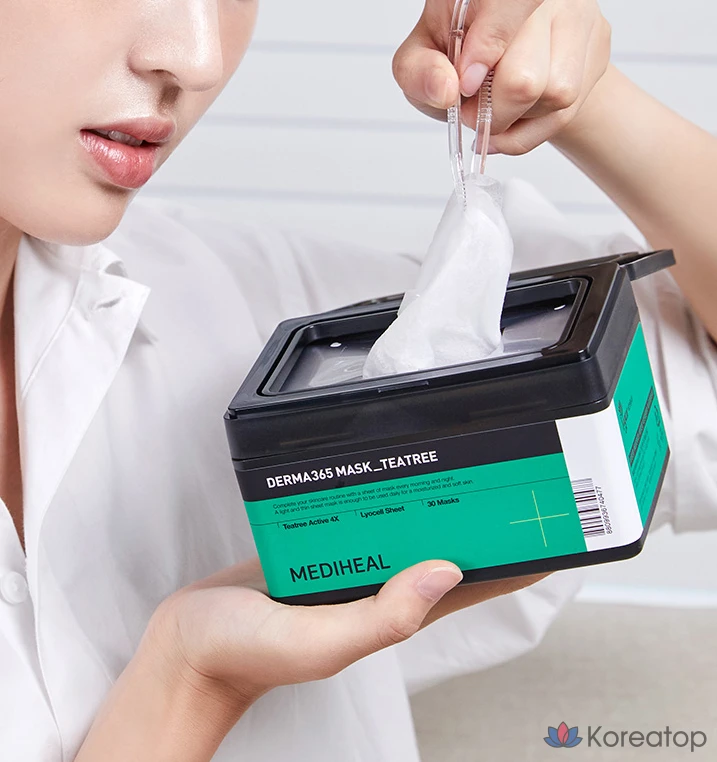 Тканевая маска для лица MEDIHEAL Derma365 Mask Tea Tree, 30 шт.