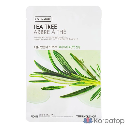 Тканевая маска для лица The Face Shop Galamanjun Tea Tree Mask Sheet, 1 шт.