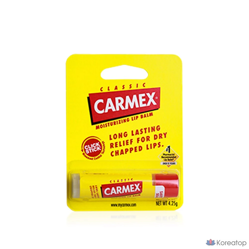 Бальзам для губ Carmex Moisturizing Lip Balm Stick, оттенок Classic, 4.25 г, 1 шт.