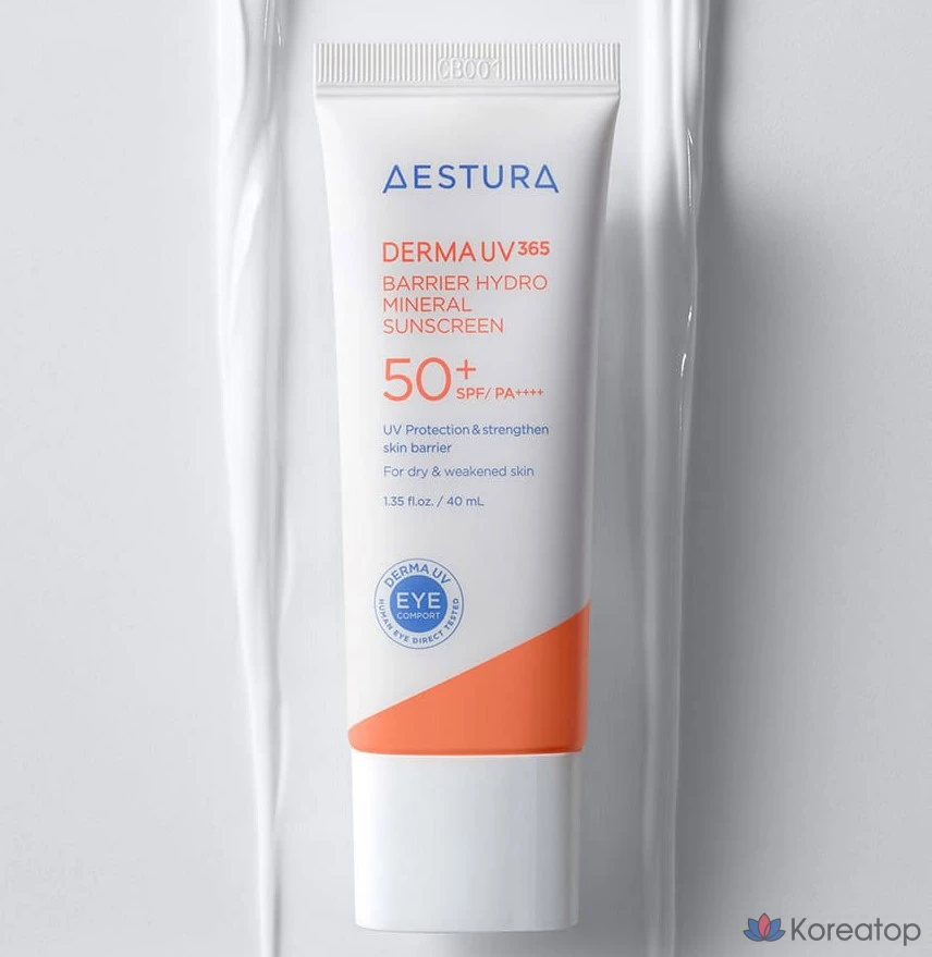 Солнцезащитный крем AESTURA AtoBarrier 365 Derma UV Sun Cream SPF50+ PA++++, 40 мл, 1 шт.