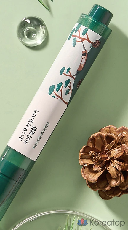 Ампульная сыворотка для кожи головы Round Lab Pine Tree Calming Cica Ampoule, 15 мл, 1 шт.