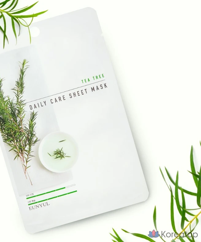 Тканевая маска для лица Eunyul Tea Tree Daily Care Sheet Mask, 30 шт.