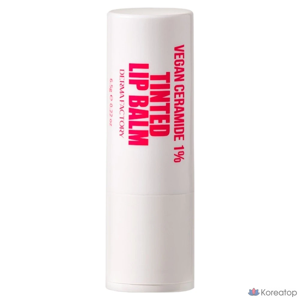 Бальзам для губ Derma Factory EDLP Vegan Ceramide 1% Tinted Lip Balm, оттенок Rose Pink, 6.5 г, 1 шт.