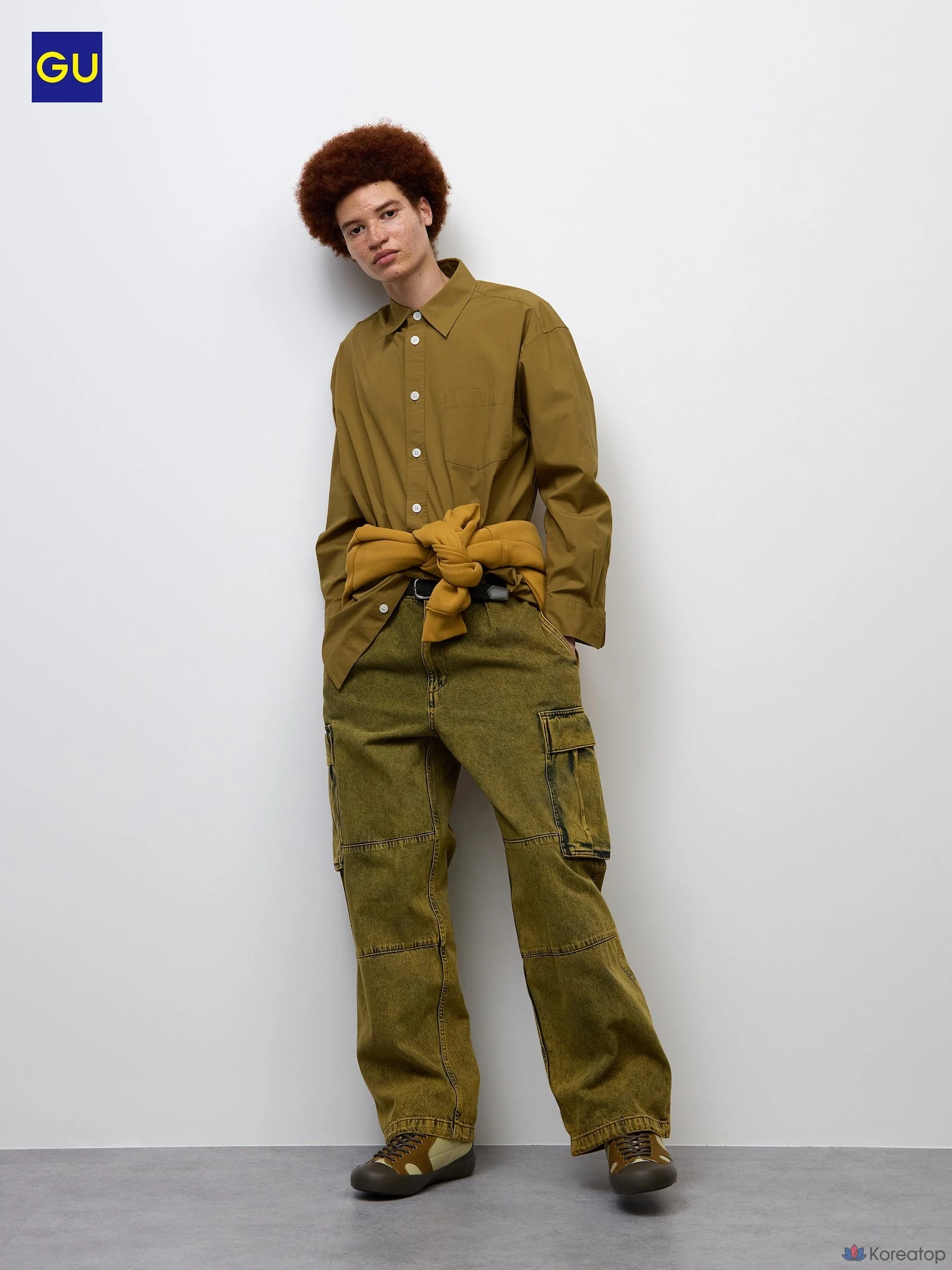 Джинсы-карго широкие Uniqlo Denim Wide Cargo Pants