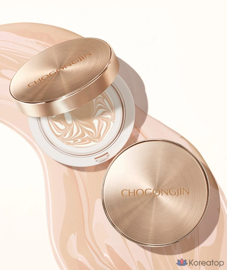 Кушон Chogongjin Essence Pact Cushion, оттенок 21C Vanilla, 15 г, 1 шт., фото 3
