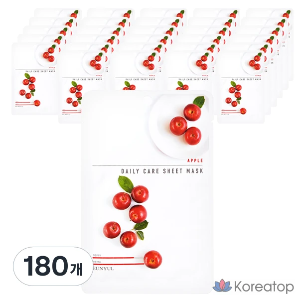 Тканевая маска для лица Eunyul Apple Daily Care Sheet Mask, 180 шт.
