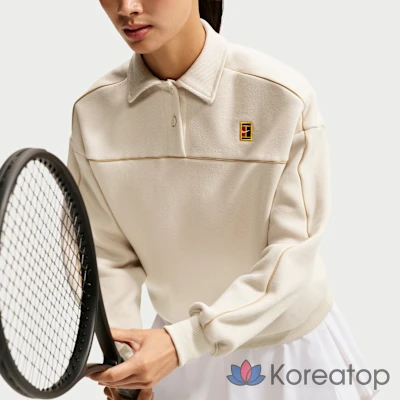 Теннисный топ женский Nike NikeCourt Court Collection Fleece Long Sleeve, фото 3