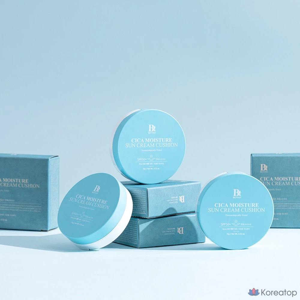 Солнцезащитный кушон Benton Cica Hydrating Tone-Up Sun Cushion SPF50+/PA++++, 15 г, 1 шт.