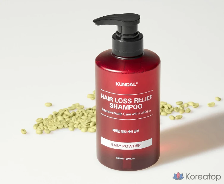 Шампунь против выпадения волос Kundal Caffeine Shampoo Baby Powder, 500 мл, 1 шт.