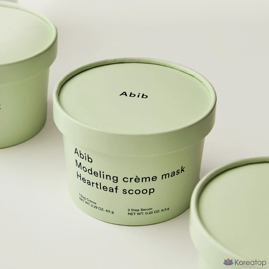 Моделирующая крем-маска для лица Abib Modeling Cream Mask Heartleaf Scoop, 2 шт.