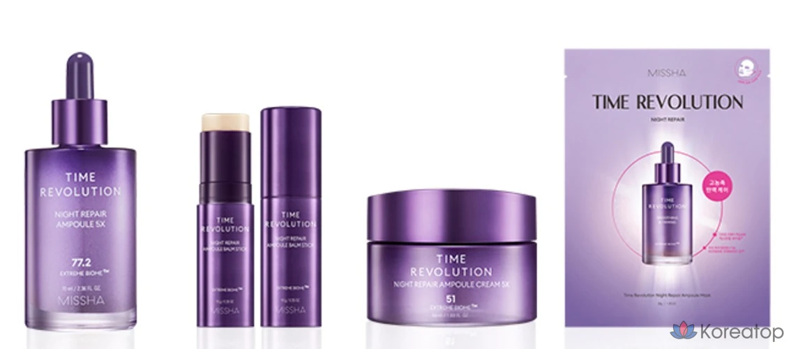 Ампульный крем Missha Time Revolution Night Repair Ampoule Cream 5X, 50 мл, 1 шт.