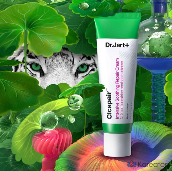 Набор для ухода Dr. Jart+ Cicapair Intensive Soothing Repair Cream (50 мл + 15 мл x 2 шт.), 1 шт.