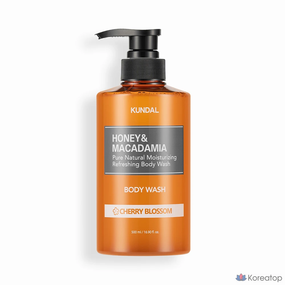 Гель для душа Kundal Honey &amp; Macadamia Pure Body Wash, аромат Cherry Blossom, 500 мл, 1 шт.