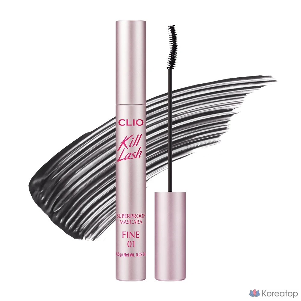 Тушь для ресниц Clio Kill Lash Superproof Mascara Fine, оттенок 001 Vanilla Black, 1 шт.