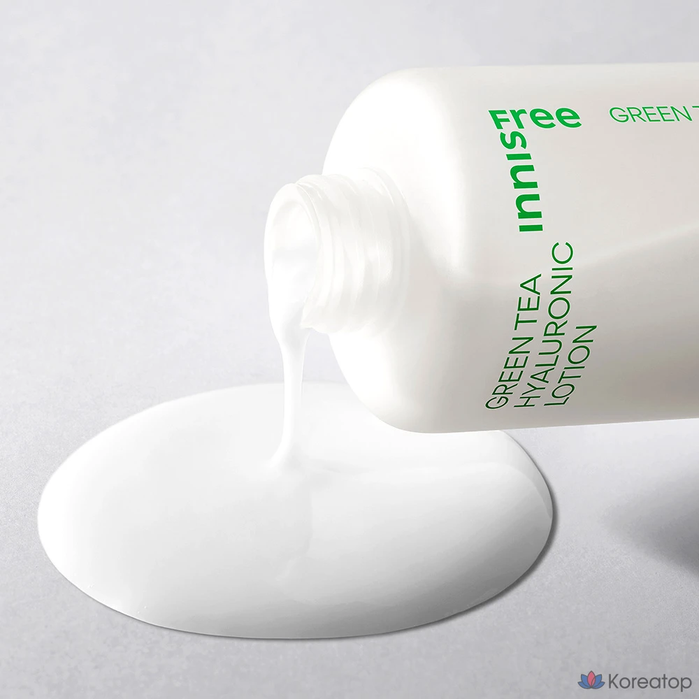 Набор для ухода Innisfree Green Tea Hyaluronic Acid Skincare 3-piece Set (Toner + Serum + Cream), 1 шт.