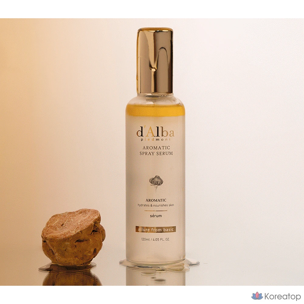 Набор для ухода d'Alba White Truffle First Aromatic Spray Serum 120 мл x 2 шт. + Mild Acid Gel Cleanser 3 мл x 5 шт., 1 шт.