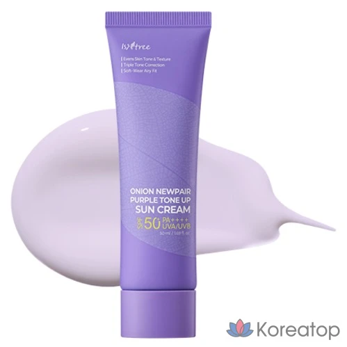 Солнцезащитный крем IsNtree Onion Newpair Purple Tone-Up SPF50+ PA++++, 50 мл, 1 шт.