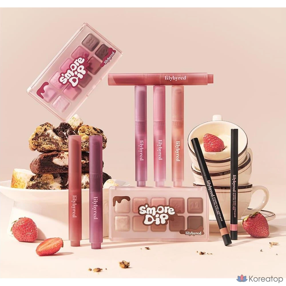 Палетка теней для век Lilybyred Mood Keyboard Eye Palette, оттенок Strawberry Chip S'more, 1 шт., фото 9