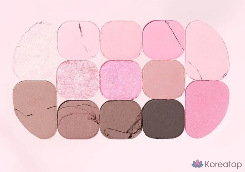 Палетка теней Lilybyred Dewy Fit, оттенок 02 Pink Milk Tea, 1 шт., фото 4