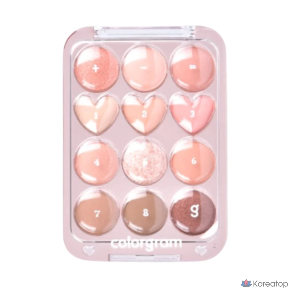 Палетка для век Colorgram Eye Tutorial Palette, оттенок 01 Peach, 1 шт.