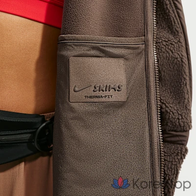 Худи на молнии женское Nike Skims Sherpa Oversized Full-Zip Hooded Jacket, фото 8