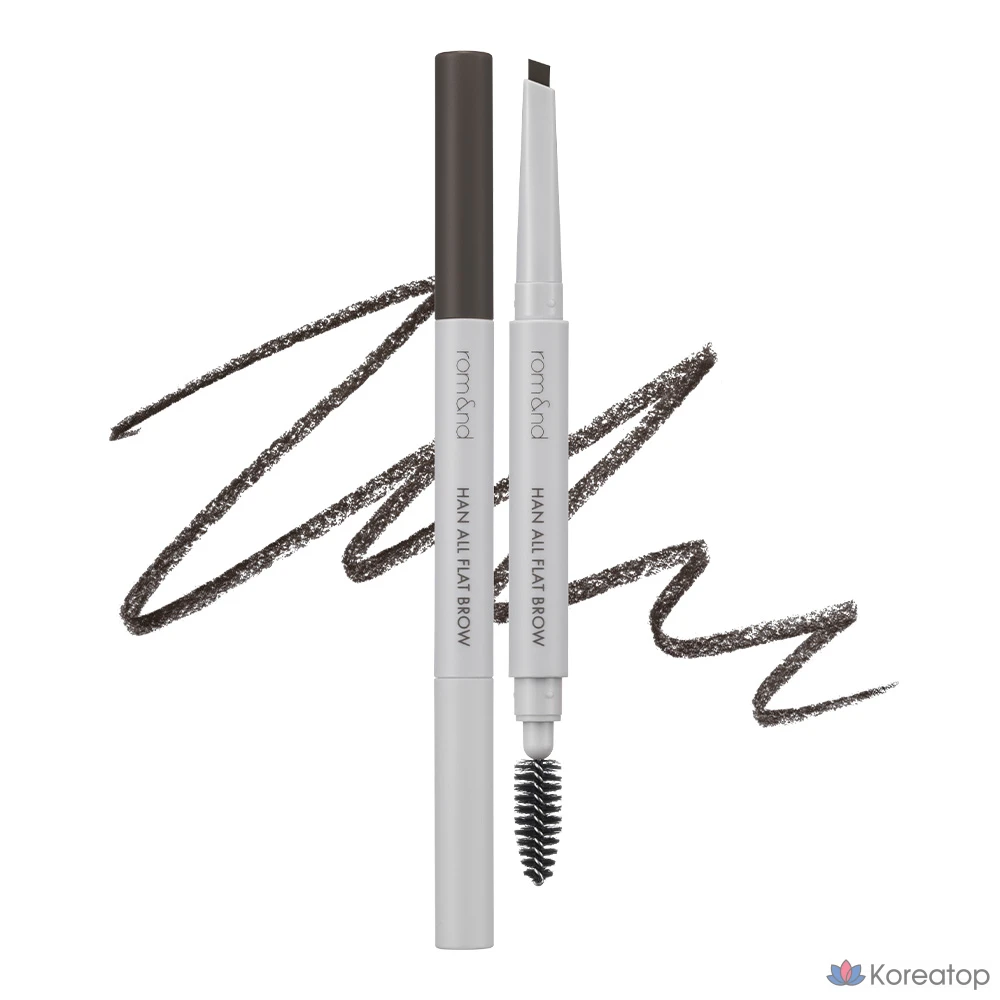 Карандаш для бровей ROM&ND Han All Flat Auto Brow Pencil, оттенок C1 Classic Gray, 0.17 г, 1 шт.