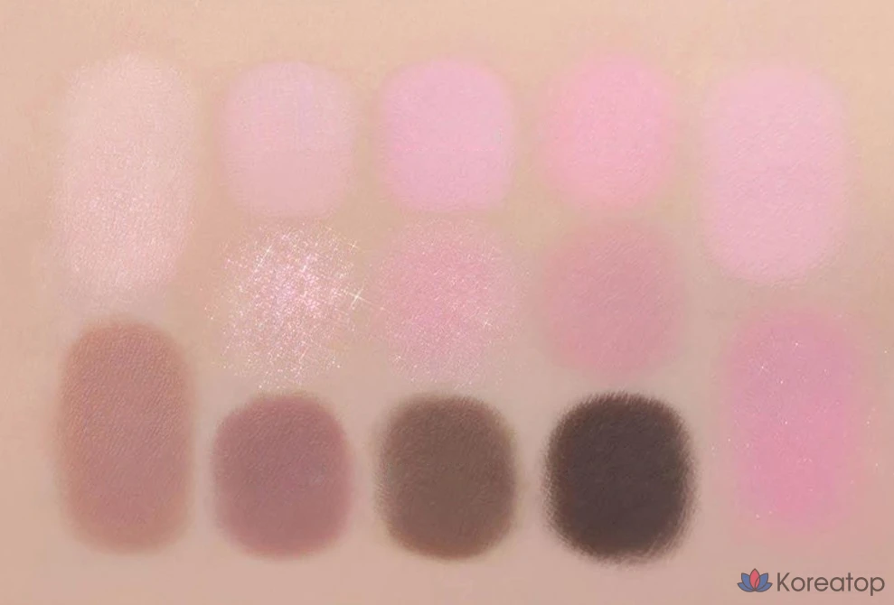 Палетка теней Lilybyred Dewy Fit, оттенок 02 Pink Milk Tea, 1 шт., фото 7