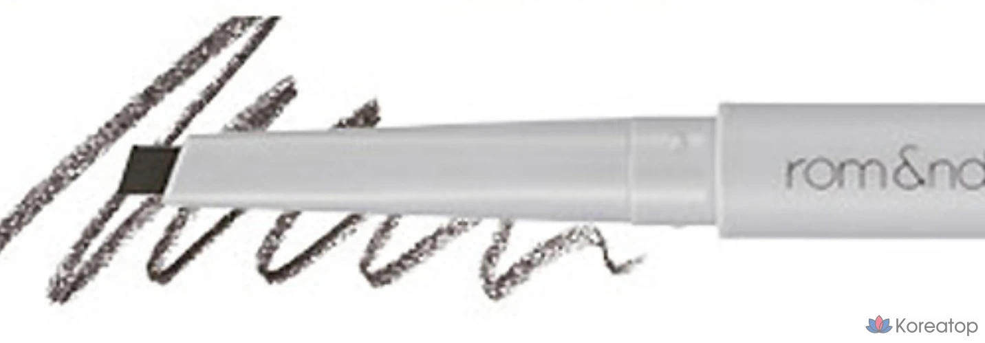 Карандаш для бровей ROM&ND Han All Flat Auto Brow Pencil, оттенок C1 Classic Gray, 0.17 г, 1 шт., фото 2