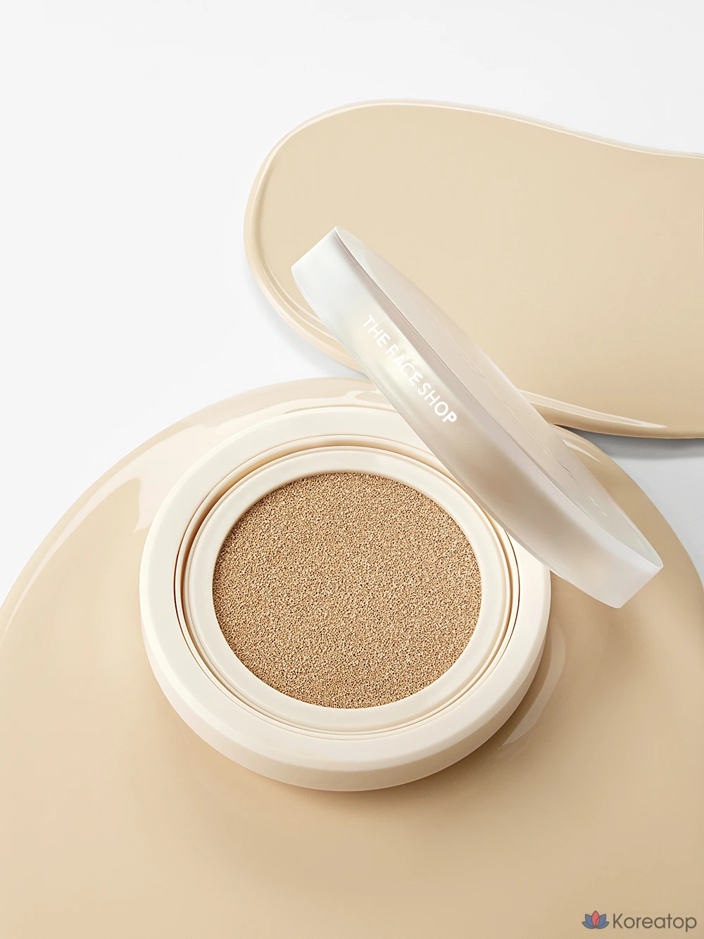 Кушон The Face Shop Ink Lasting Slim Fit New Cushion, оттенок V201 Apricot Beige, 12 г, 1 шт.