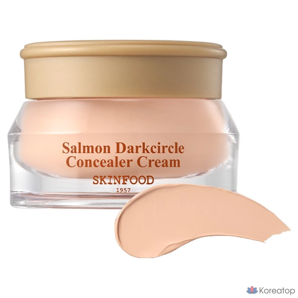 Крем-консилер Skinfood Salmon Dark Circle Cream Concealer, оттенок 0 Salmon Light, 10 г, 1 шт.