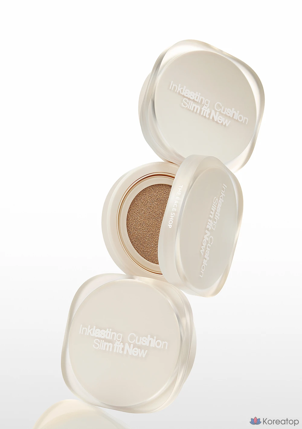 Кушон The Face Shop Ink Lasting Slim Fit New Cushion, оттенок V201 Apricot Beige, 12 г, 1 шт.