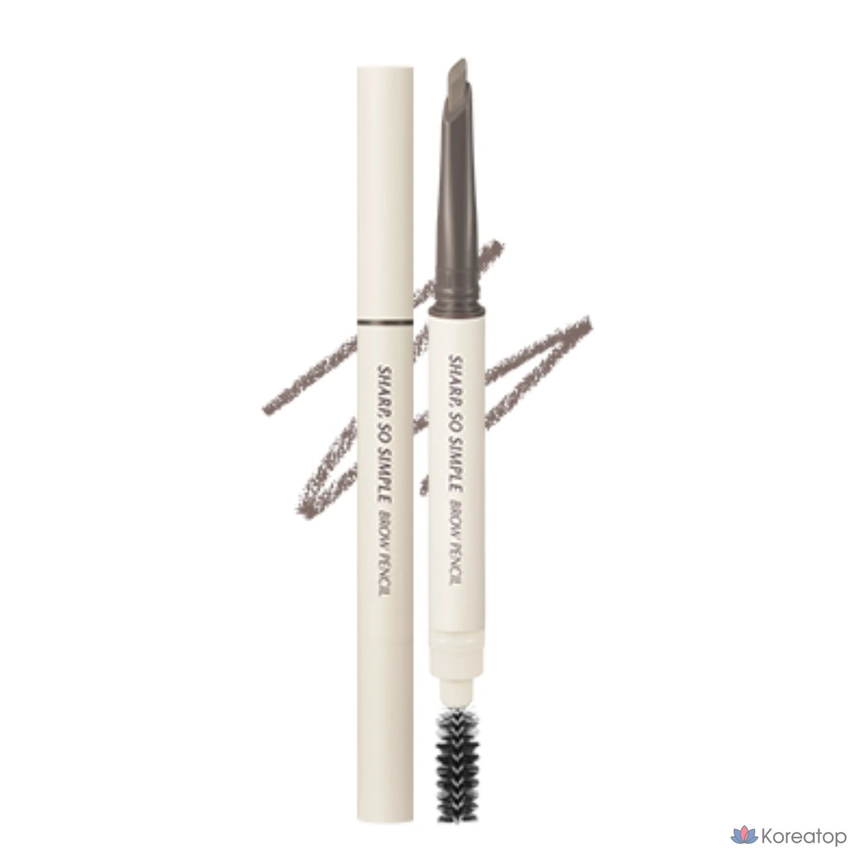 Карандаш для бровей Clio Sharp So Simple Brow Pencil, оттенок 001 Top Gray, 1 шт.