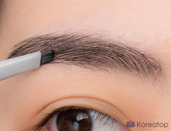 Карандаш для бровей ROM&ND Han All Flat Auto Brow Pencil, оттенок C1 Classic Gray, 0.17 г, 1 шт., фото 8