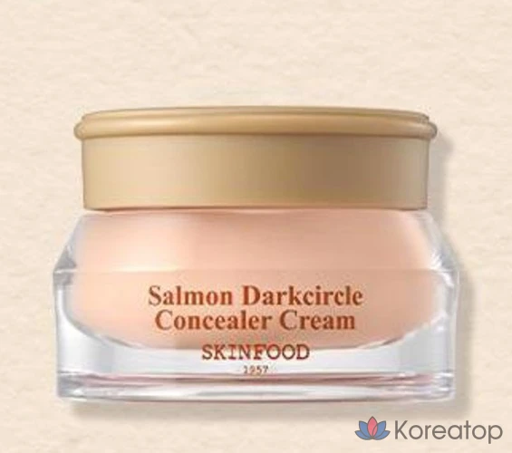 Крем-консилер Skinfood Salmon Dark Circle Cream Concealer, оттенок 0 Salmon Light, 10 г, 1 шт., фото 3