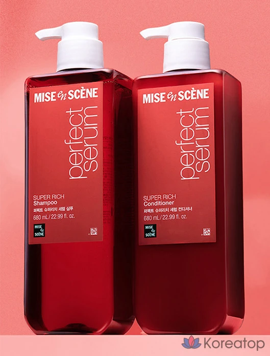 Шампунь Mise en Scene Perfect Super Rich Serum для интенсивно поврежденных волос, аромат Floral Musk, 900 мл, 1 шт., фото 8