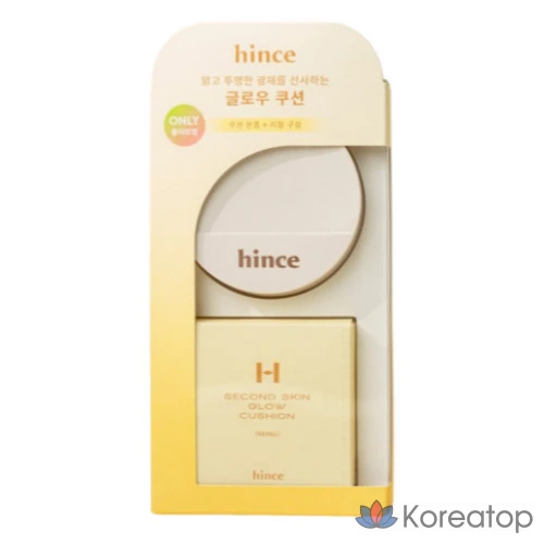Кушон Hince Second Skin Glow Cushion, оттенок Porcelain (17), 12 г, 1 шт., фото 2