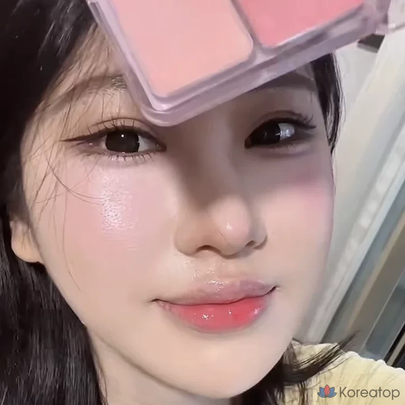 Румяна NAMING Glass Skin Two Tone Blush, оттенок Peach Pink, 1 шт.
